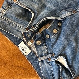 Agolde Riley High Rise Raw Hem Crop